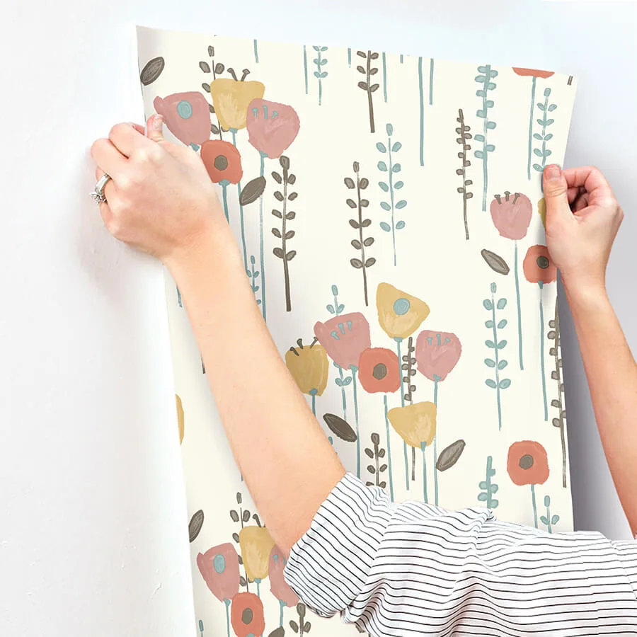 A-Street Prints Mabel - Coral Wallpaper | Buy Online A-Street Prints Mabel wallpaper, color Coral, SKU 4135-27278