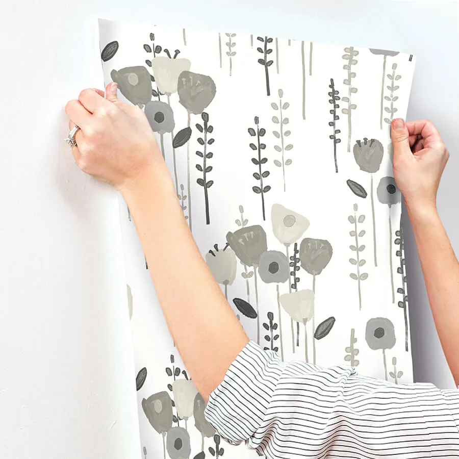 A-Street Prints Mabel - Grey Wallpaper | Buy Online A-Street Prints Mabel wallpaper, color Grey, SKU 4135-27277
