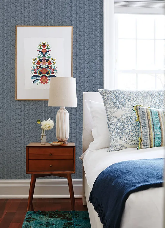 A-Street Prints Mackintosh wallpaper, color Indigo, SKU 4046-26127