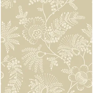 A-Street Prints Maeve wallpaper, color Butter, SKU 4120-26825