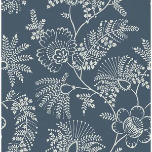 A-Street Prints Maeve wallpaper, color Dark Blue, SKU 4120-26822