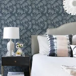 A-Street Prints Maeve - Dark Blue Wallpaper | Buy Online A-Street Prints Maeve wallpaper, color Dark Blue, SKU 4120-26822