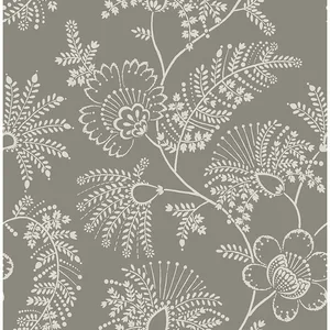 A-Street Prints Maeve wallpaper, color Grey, SKU 4120-26827