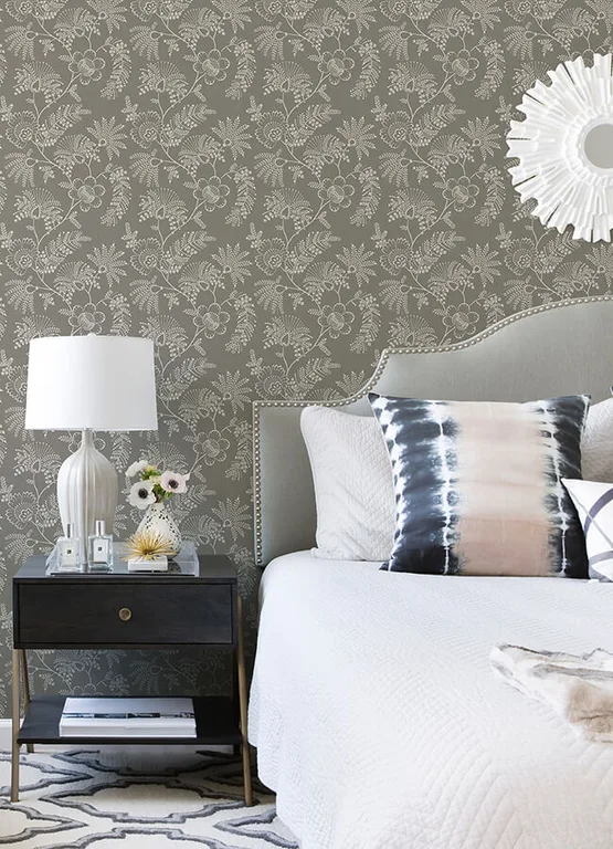 A-Street Prints Maeve wallpaper, color Grey, SKU 4120-26827