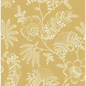 A-Street Prints Maeve wallpaper, color Mustard, SKU 4120-26826