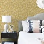 A-Street Prints Maeve wallpaper, color Mustard, SKU 4120-26826