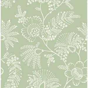 A-Street Prints Maeve wallpaper, color Sage, SKU 4120-26823