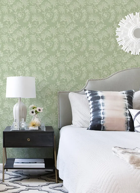 A-Street Prints Maeve wallpaper, color Sage, SKU 4120-26823