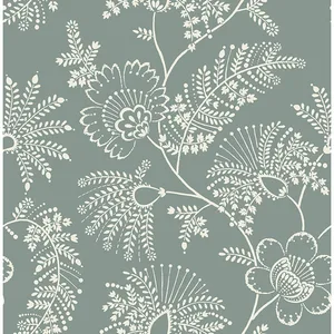 A-Street Prints Maeve wallpaper, color Sea Green, SKU 4120-26824