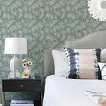 A-Street Prints Maeve wallpaper, color Sea Green, SKU 4120-26824