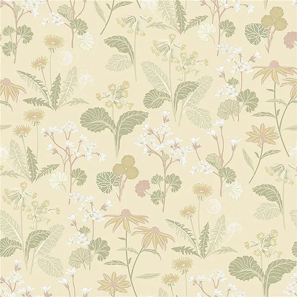 A-Street Prints Magdalena wallpaper, color Light Yellow, SKU 4080-92135