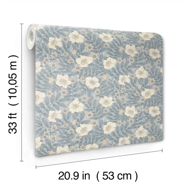 A-Street Prints Maggan wallpaper, color Blue, SKU 4201-48023