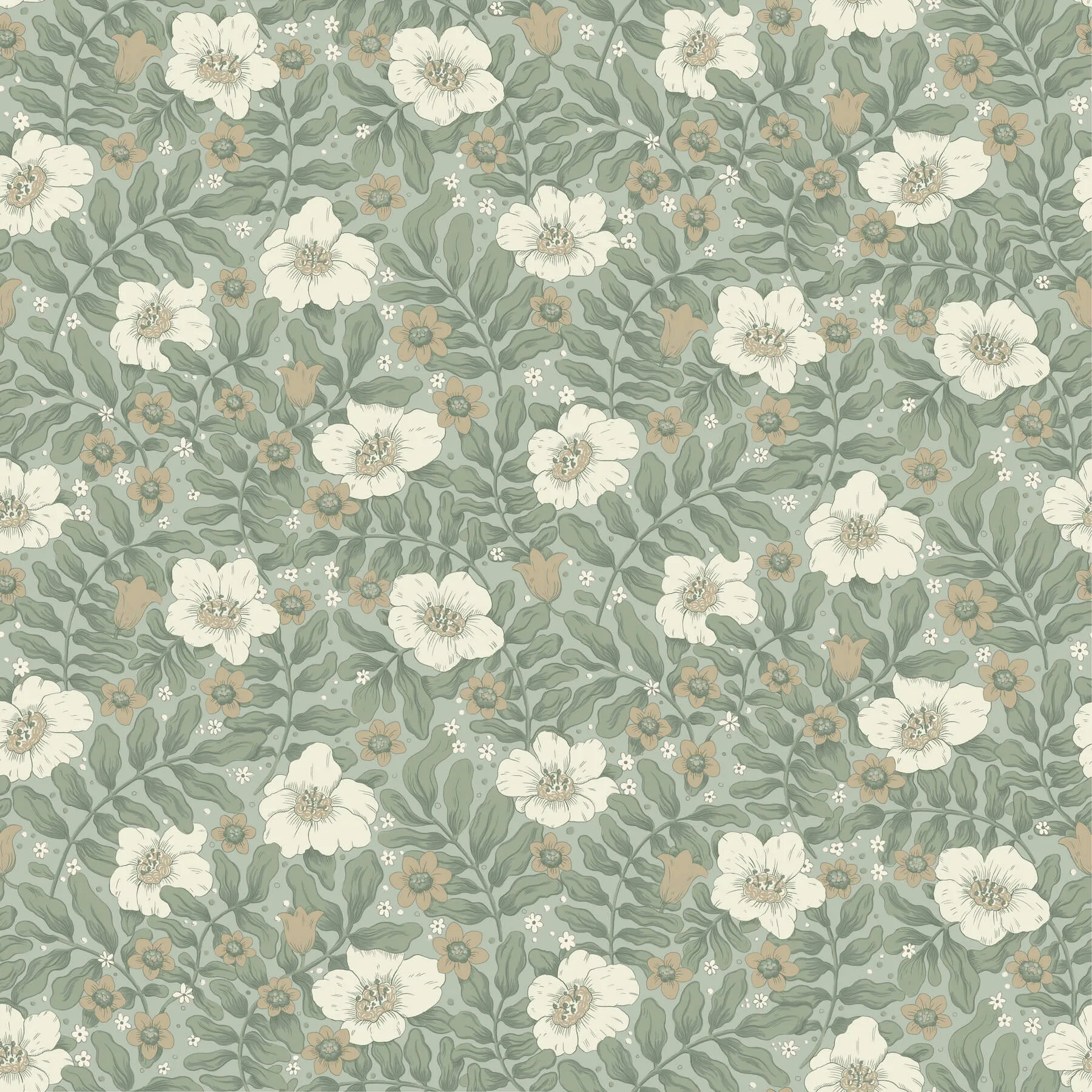 A-Street Prints Maggan wallpaper, color Sea Green, SKU 4201-48020
