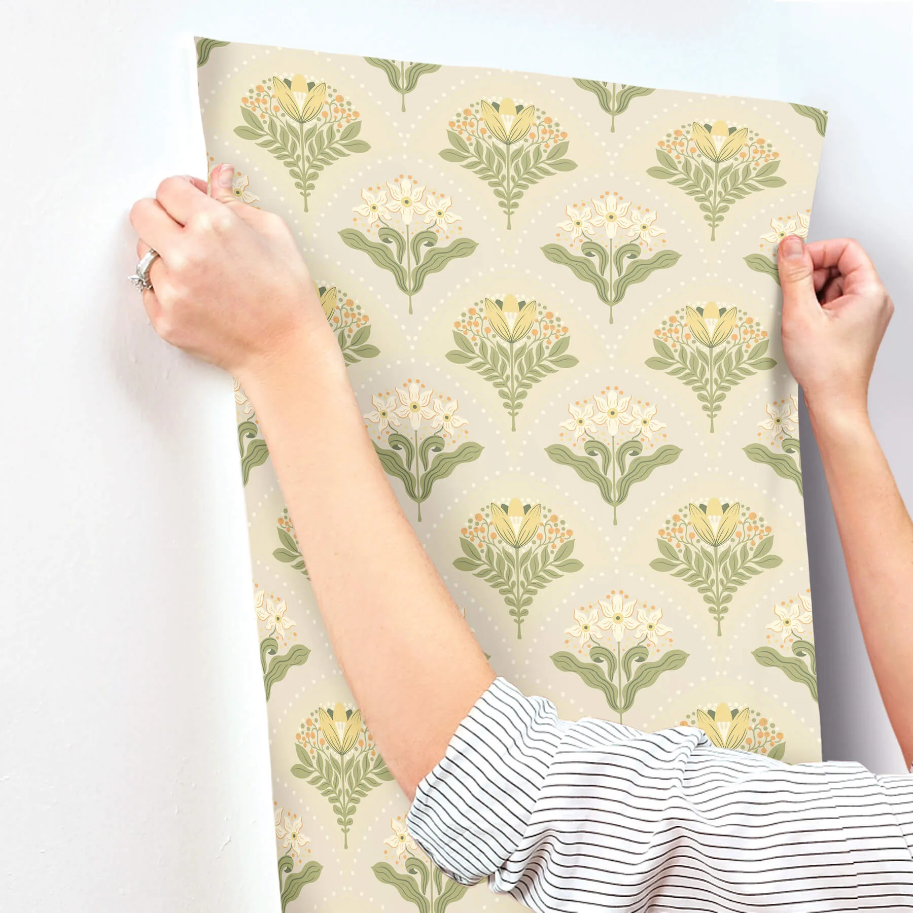 A-Street Prints Maj wallpaper, color Light Grey, SKU 4201-48014