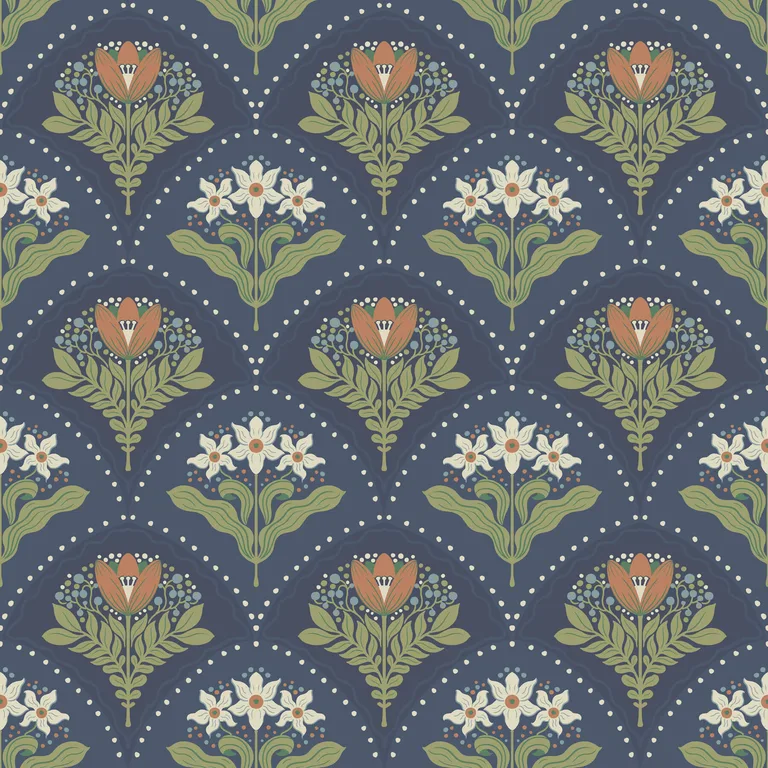 A-Street Prints Maj wallpaper, color Navy, SKU 4201-48018