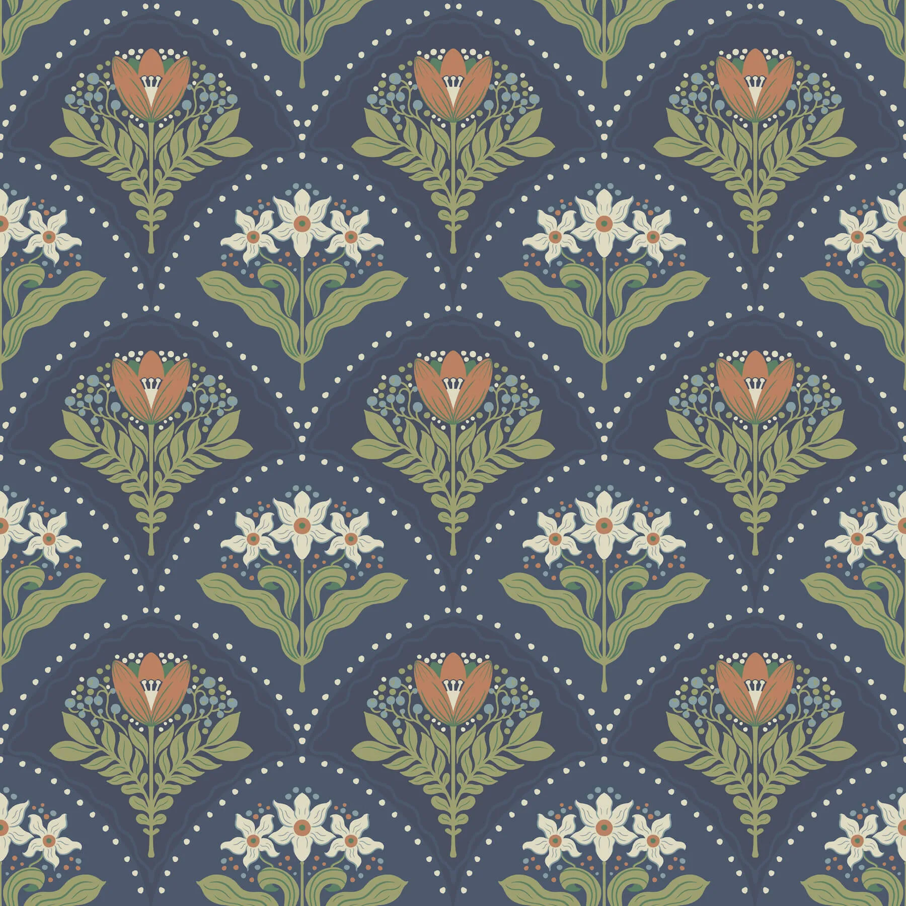 A-Street Prints Maj wallpaper, color Navy, SKU 4201-48018
