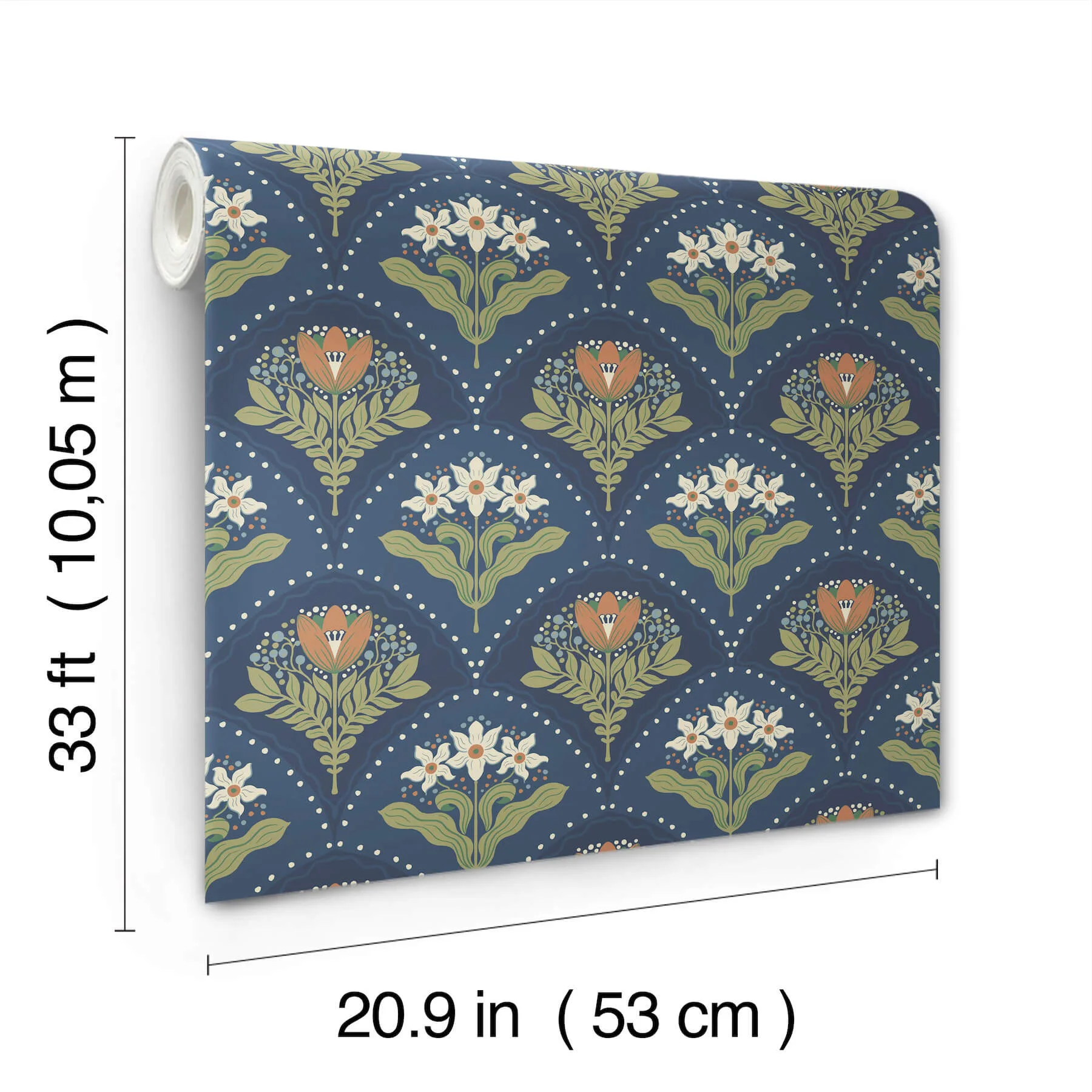 A-Street Prints Maj - Navy Wallpaper | Buy Online A-Street Prints Maj wallpaper, color Navy, SKU 4201-48018