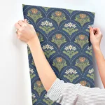 A-Street Prints Maj - Navy Wallpaper | Buy Online A-Street Prints Maj wallpaper, color Navy, SKU 4201-48018