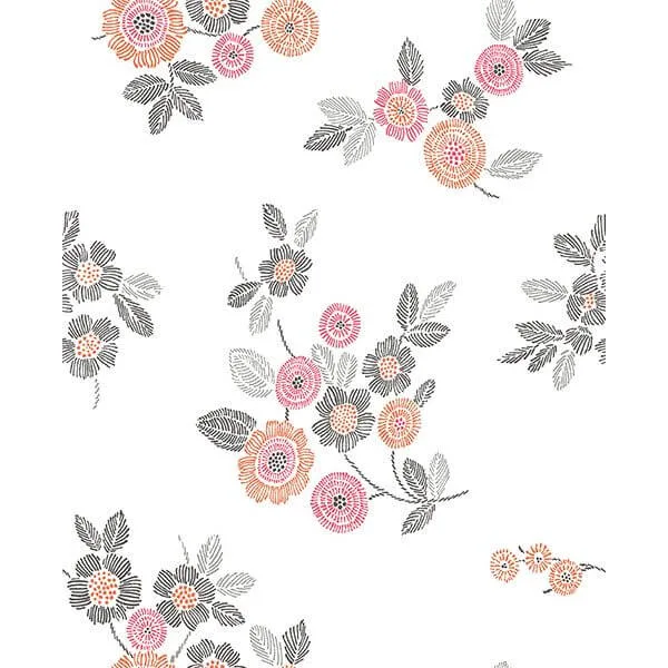 A-Street Prints Malaga wallpaper, color Pink, SKU 2744-24128