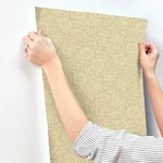 A-Street Prints Mallow wallpaper, color Butter, SKU 4153-82039