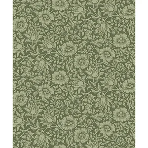 A-Street Prints Mallow wallpaper, color Dark Green, SKU 4153-82042