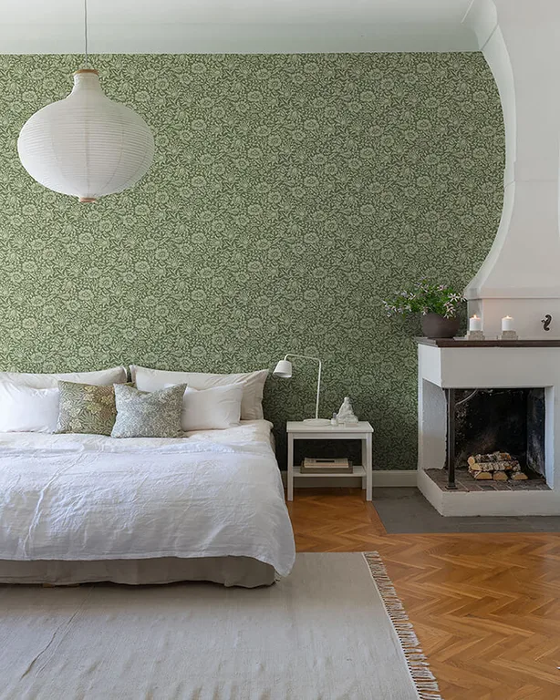 A-Street Prints Mallow wallpaper, color Dark Green, SKU 4153-82042