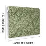 A-Street Prints Mallow - Dark Green Wallpaper | Buy Online A-Street Prints Mallow wallpaper, color Dark Green, SKU 4153-82042
