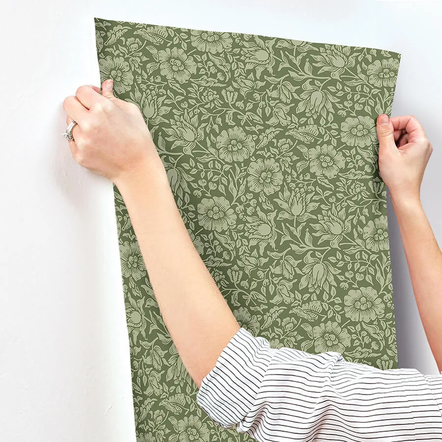 A-Street Prints Mallow - Dark Green Wallpaper | Buy Online A-Street Prints Mallow wallpaper, color Dark Green, SKU 4153-82042