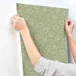 A-Street Prints Mallow wallpaper, color Green, SKU 4153-82041