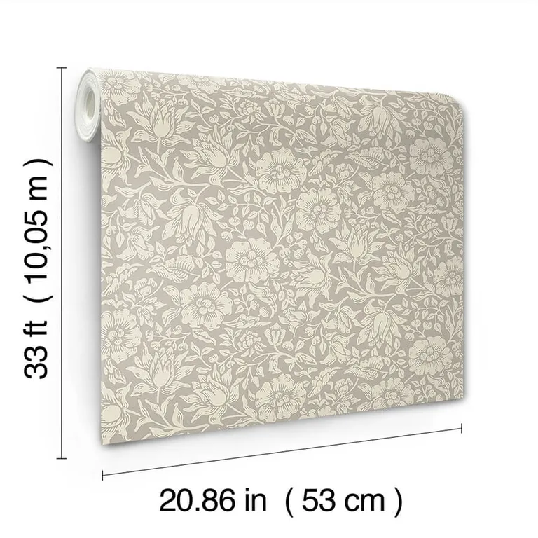 A-Street Prints Mallow wallpaper, color Grey, SKU 4153-82038