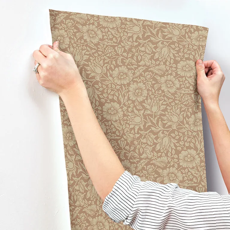 A-Street Prints Mallow wallpaper, color Rose, SKU 4153-82040