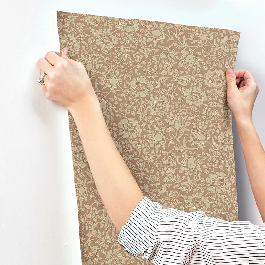 A-Street Prints Mallow wallpaper, color Rose, SKU 4153-82040