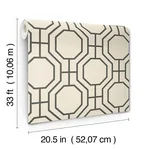 A-Street Prints Manor wallpaper, color Black, SKU 4122-27049