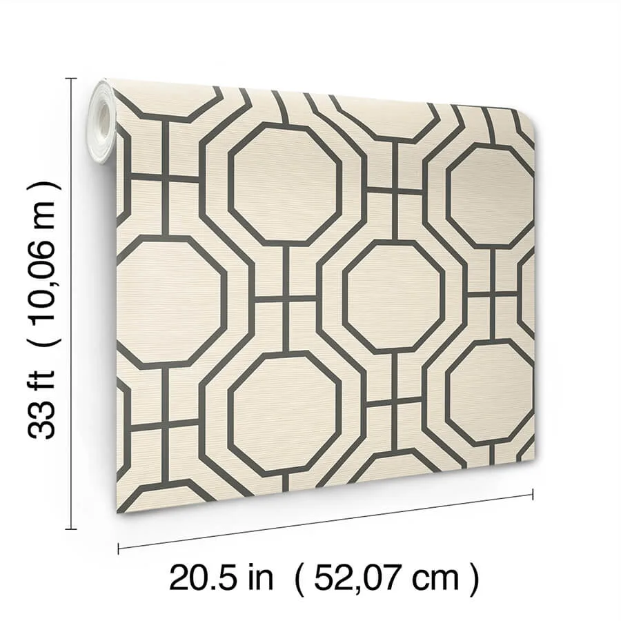 A-Street Prints Manor wallpaper, color Black, SKU 4122-27049