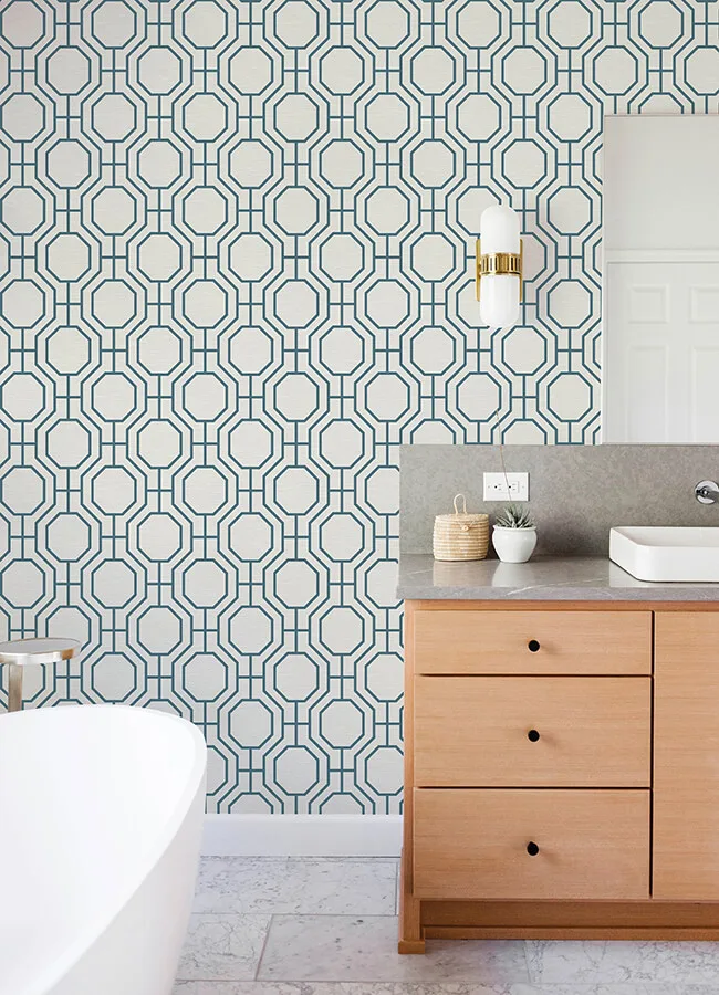 A-Street Prints Manor - Blue Wallpaper | Buy Online A-Street Prints Manor wallpaper, color Blue, SKU 4122-27048