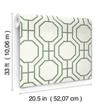 A-Street Prints Manor wallpaper, color Green, SKU 4122-27047