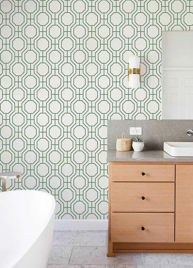 A-Street Prints Manor wallpaper, color Green, SKU 4122-27047