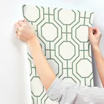A-Street Prints Manor wallpaper, color Green, SKU 4122-27047