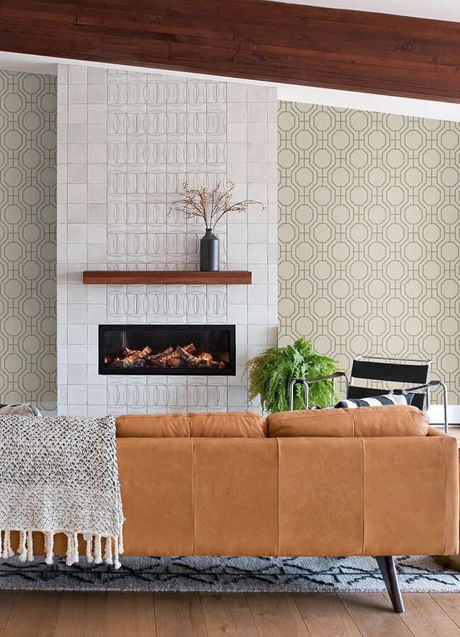 A-Street Prints Manor wallpaper, color Taupe, SKU 4122-27046