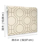 A-Street Prints Manor - Taupe Wallpaper | Buy Online A-Street Prints Manor wallpaper, color Taupe, SKU 4122-27046