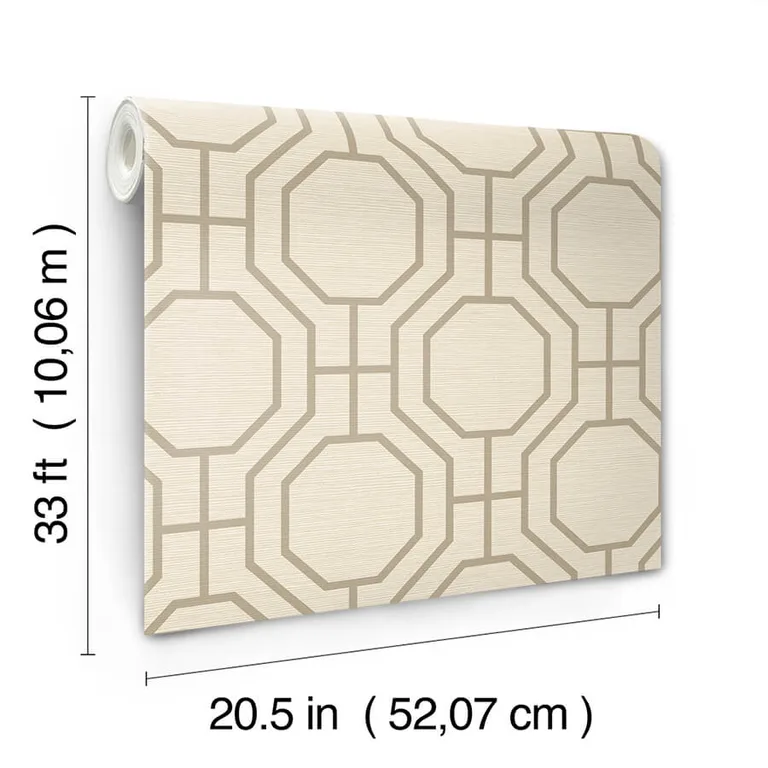 A-Street Prints Manor wallpaper, color Taupe, SKU 4122-27046