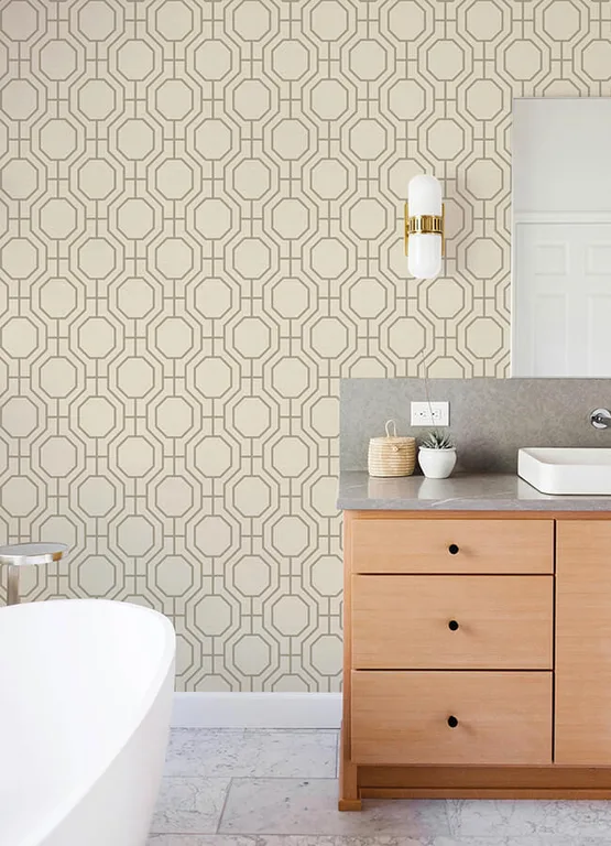 A-Street Prints Manor wallpaper, color Taupe, SKU 4122-27046