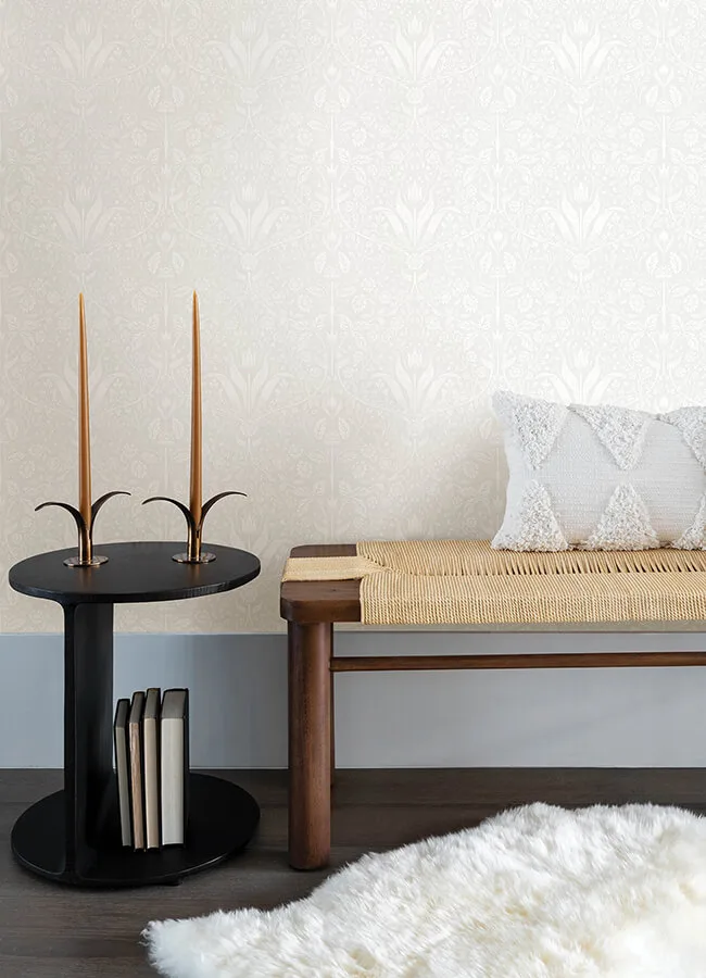 A-Street Prints Mara wallpaper, color Light Grey, SKU 4143-34007