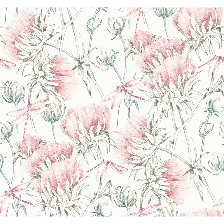 A-Street Prints Mariell wallpaper, color Pink, SKU 2973-90405