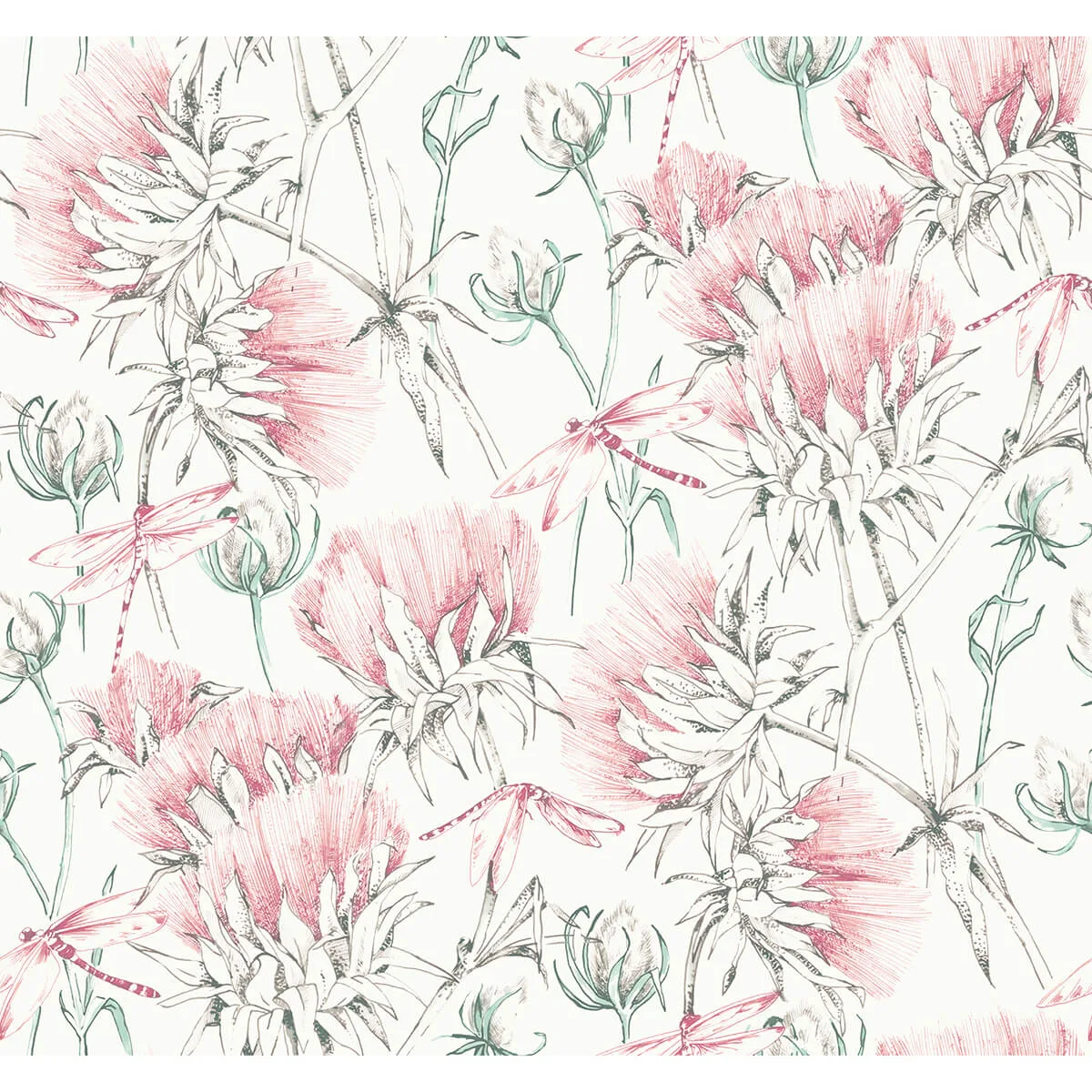 A-Street Prints Mariell wallpaper, color Pink, SKU 2973-90405