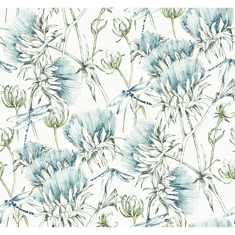 A-Street Prints Mariell wallpaper, color Teal, SKU 2973-90401