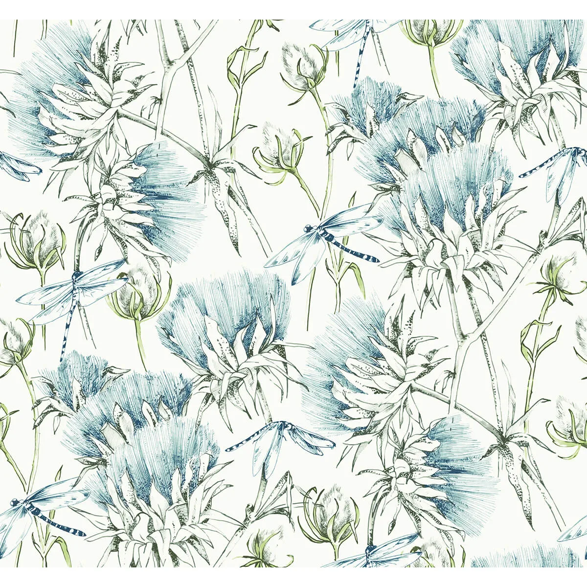 A-Street Prints Mariell wallpaper, color Teal, SKU 2973-90401
