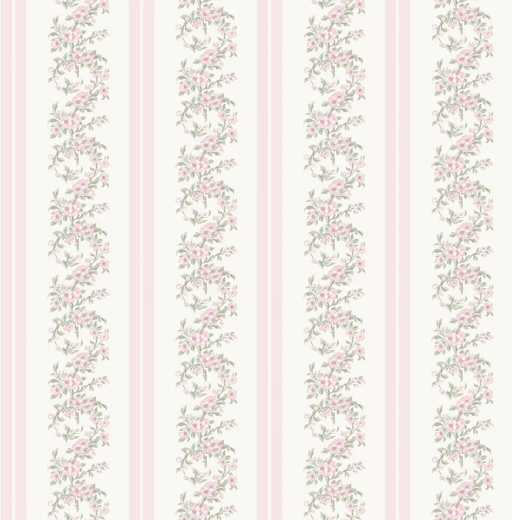 A-Street Prints Marigold Wreath wallpaper, color Pastel Peach, SKU AST4649