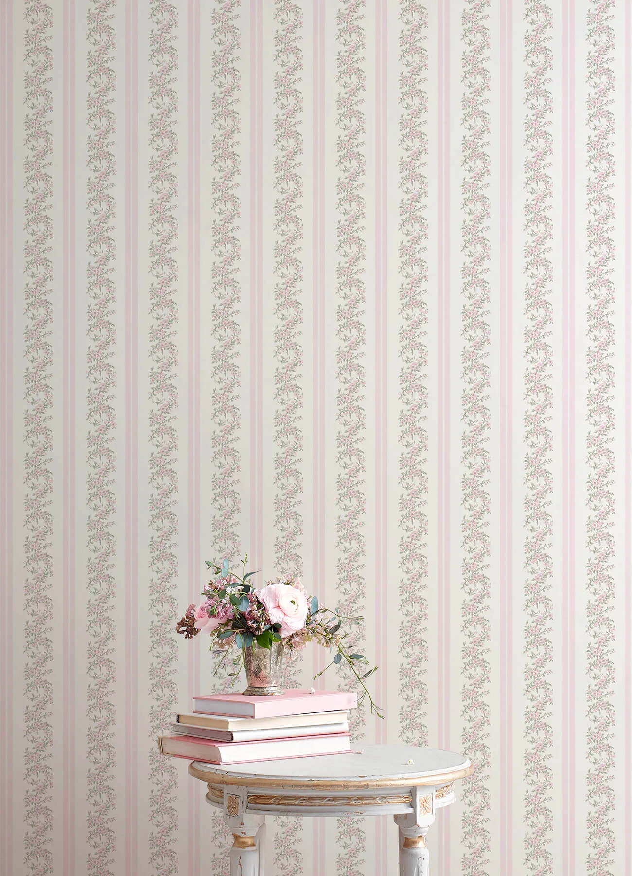 A-Street Prints Marigold Wreath - Pastel Peach Wallpaper | Buy Online A-Street Prints Marigold Wreath wallpaper, color Pastel Peach, SKU AST4649