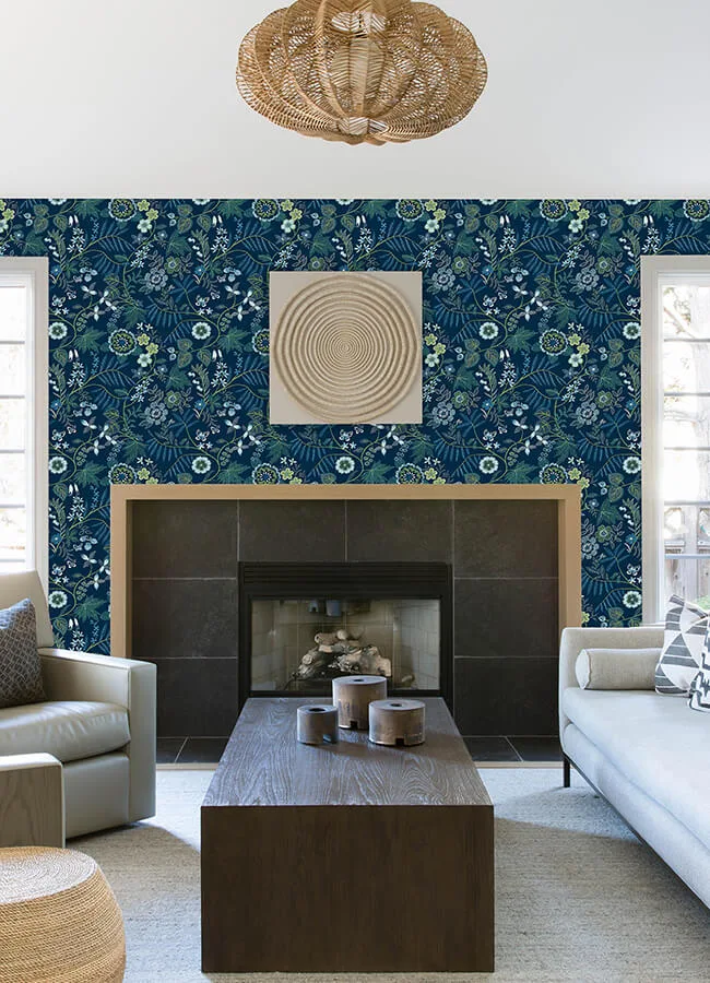 A-Street Prints Marilyn wallpaper, color Dark Blue, SKU 4034-72135